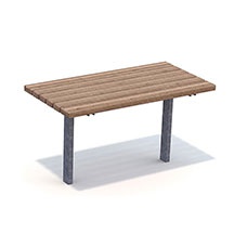 Picknickbord & Parkbord | Parkbord Ekeby Barkbrun-Svart